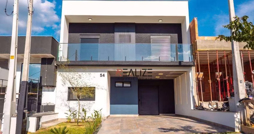 Sobrado moderno com 3 dormitórios e escritório à venda, 222 m² por R$ 1.550.000 - Condomínio Park Gran Reserve - Indaiatuba/SP