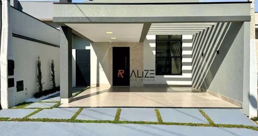 Casa moderna com 3 dormitórios à venda, 105 m² por r$ 960.000 - condomínio jardins do império - indaiatuba/sp