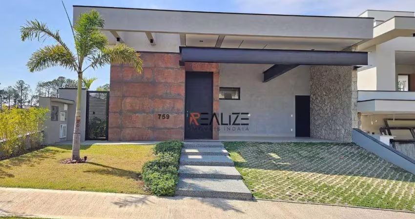 Casa moderna com 3 dormitórios à venda, 198 m² por r$ 2.090.000 - condomínio villa sapezal - indaiatuba/sp
