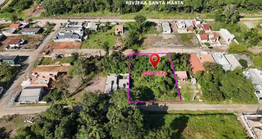Área de 1.500m² no balneário paese, 800 metros do mar.