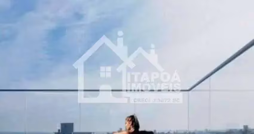 Apto c/ 3 suites + lavabo, área de festas com churrasqueira, 36 m² de terraço.