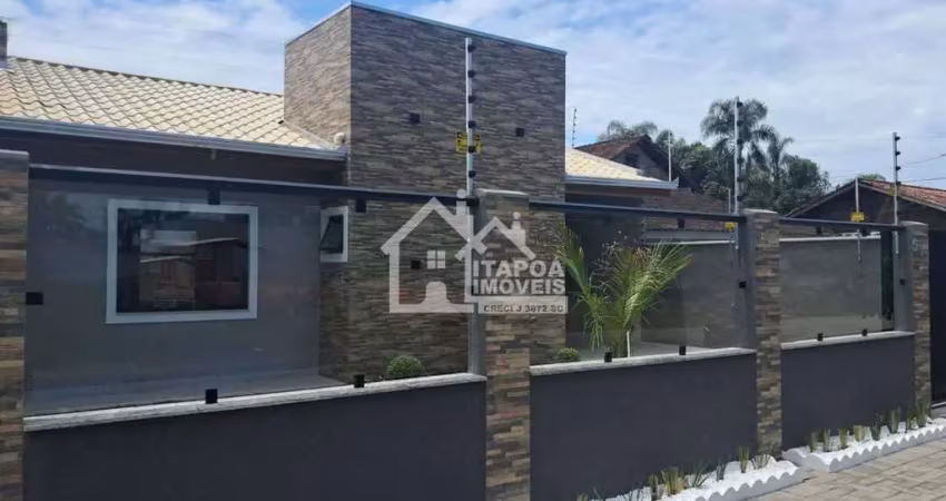 Casa com 3 quartos no balneário sai mirim, à 500m da praia