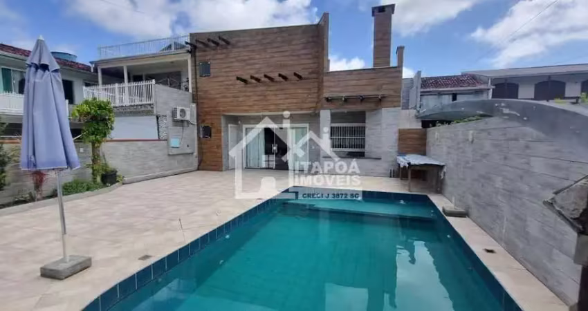 Sobrado com 8 quartos em itapoá - jardim perola do atlántico