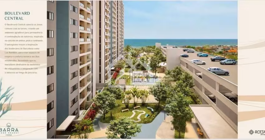 Apartamento com 2 quartos sendo 1 suite - barra home club
