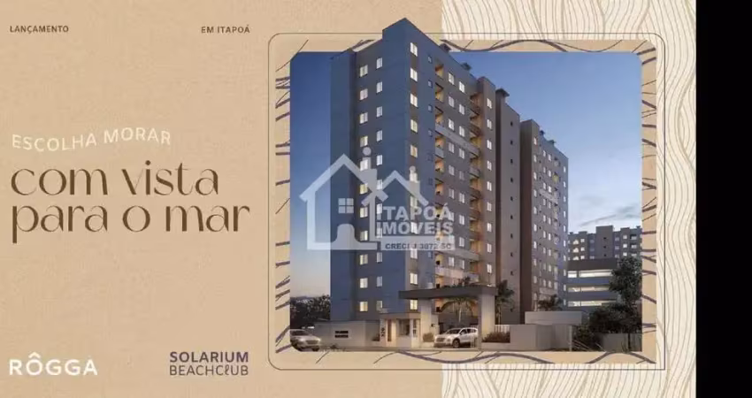 Apartamento solarium/rôgga itapoá, vista mar, 9º andar
