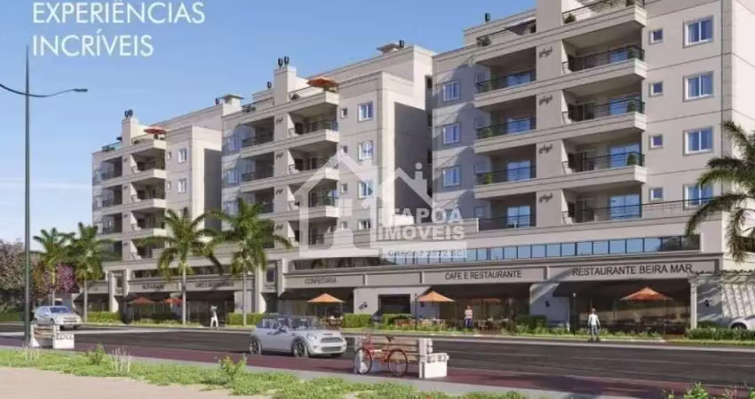 Apartamento 3 dorms c/ suite, 2 vagas frente mar em itapoá.
