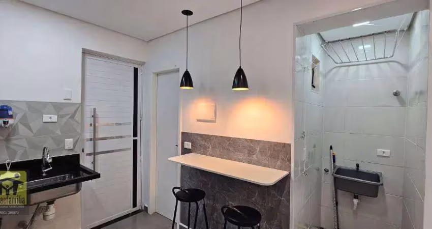 Studio  a 400m do metrô santos imigrantes com 1 dormitório para alugar, 20 m² por r$ 2.600/mês - vila firmiano pinto - são paulo/sp