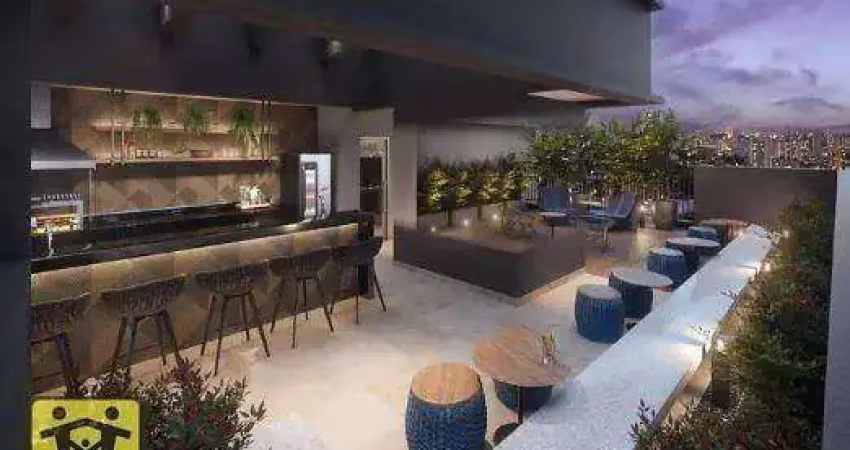 Studio novo  com 2 dormitórios à venda, 37 m² por r$ 373.722 - vila são josé (ipiranga) - são paulo/sp