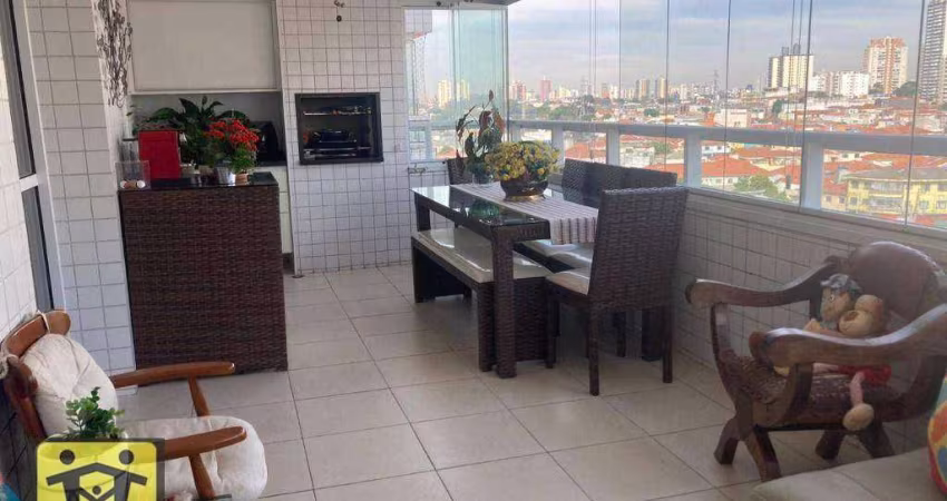 Apartamento com varanda gourmet, 3 dormitórios sendo todos suítes à venda, - Alto do Ipiranga - São Paulo/SP