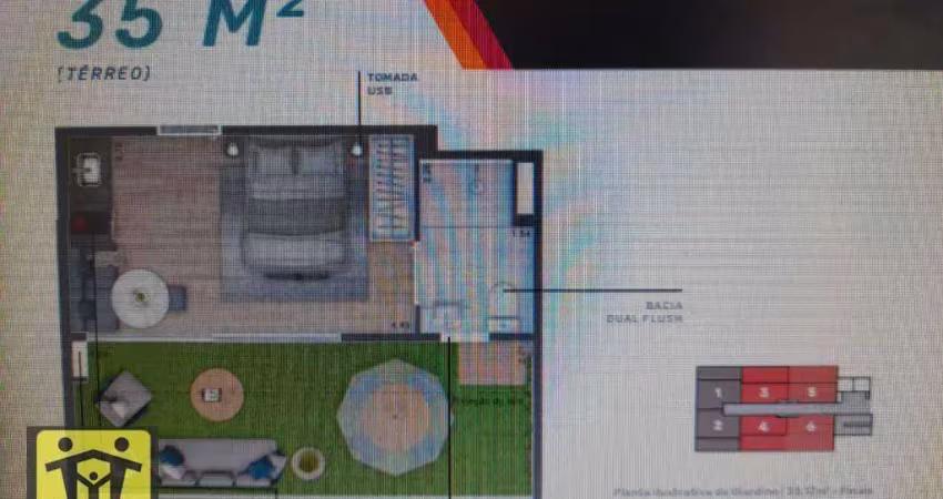 Apartamento garden em construção com 1 dormitório à venda, 35 m² por r$ 336.100 - saúde - são paulo/sp