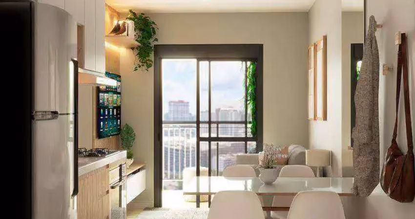 Apartamento novo com 2 dormitórios à venda, 36 m² por r$ 350.000 - bosque da saúde - são paulo/sp