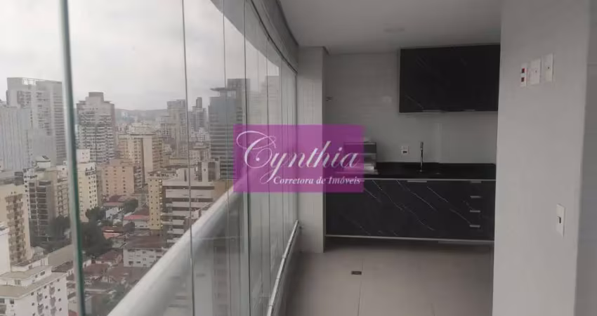 Vila rica / santos - apartamento com 2 dormitórios com varanda gourmet