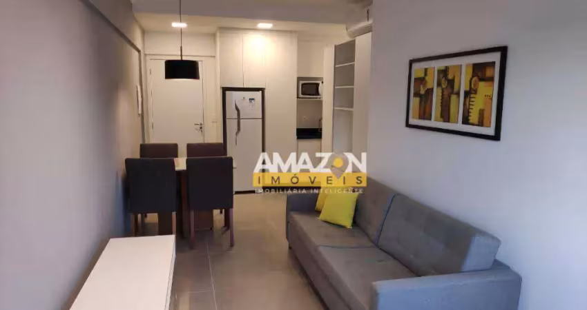 Apartamento com 1 dormitório para alugar, 44 m² por r$ 2.570,00/mês - centro - taubaté/sp