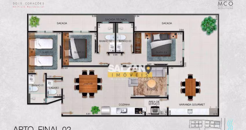 Apartamento com 3 dormitórios à venda, 134 m² por R$ 2.700.000,00 - Itaguá - Ubatuba/SP