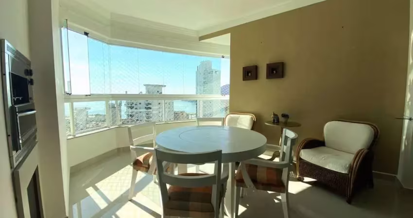 Apartamento quadra mar com 03 suítes mobiliado para locação anual ed. grand royale