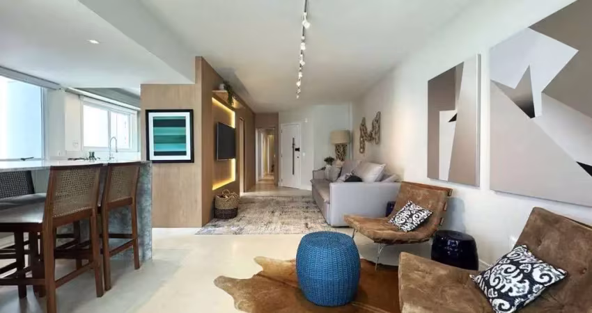 Apartamento mobiliado quadra mar à venda no ed. lua europa