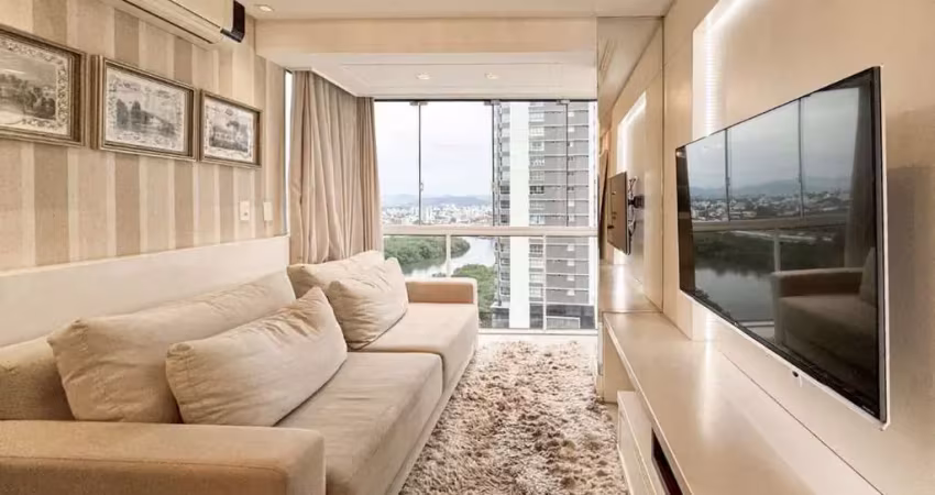Apartamento mobiliado quadra mar à venda no ed. santos dumont em balneário camboriú