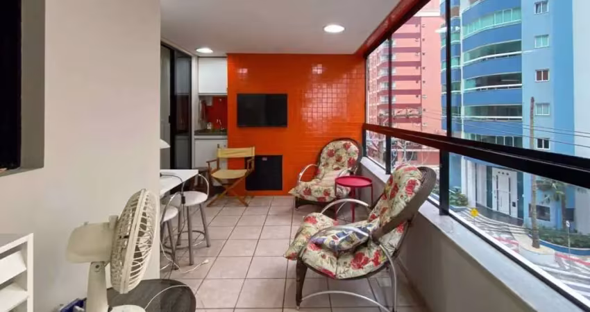 Apartamento quadra mar mobiliado com 3 dormitórios à venda no ed. morro dos ventos em balneário camboriú