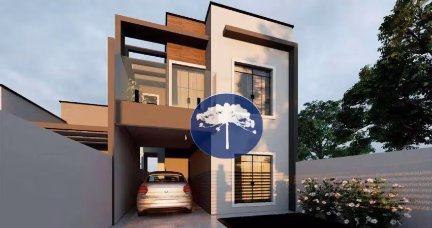 Sobrado 3 dormitórios sendo 1 suíte, 119 m² - r$ 680.000 - passaúna - araucária/pr