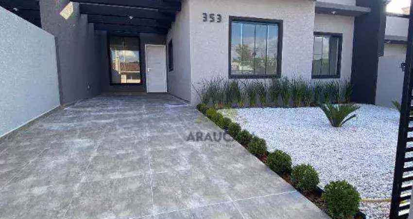 Casa  3 quartos sendo 1 suíte 81 m²  r$ 550.000 - passaúna - araucária/pr
