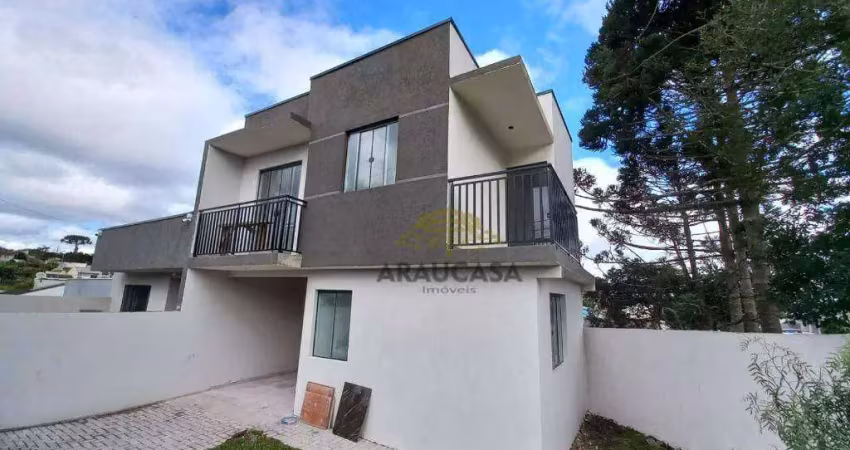 Sobrado com 3 dormitórios à venda, 102 m² por r$ 570.000,00 - campina da barra - araucária/pr