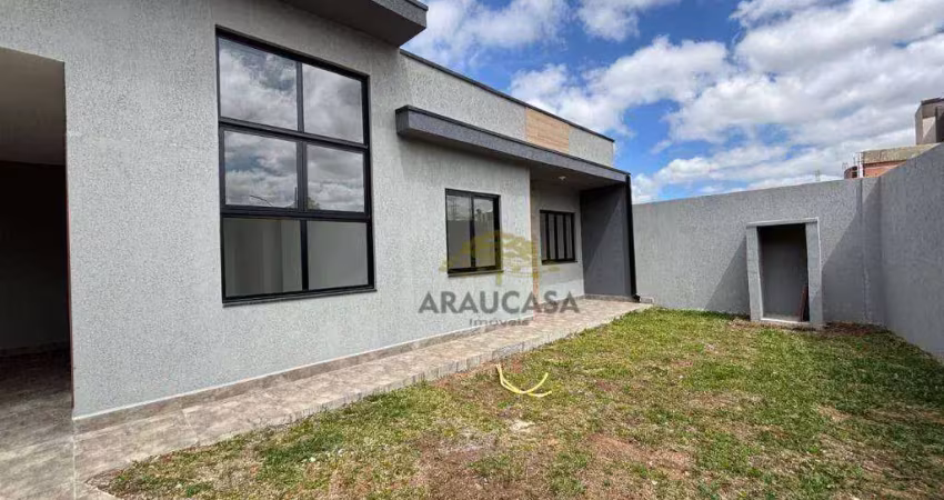 Casa 3  quartos sendo 1 suíte -  86 m² - r$ 750.000 - tindiquera - araucária/pr