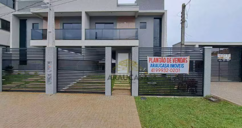 Sobrado com 3 dormitórios à venda, 136 m² por r$ 950.000,00 - tindiquera - araucária/pr