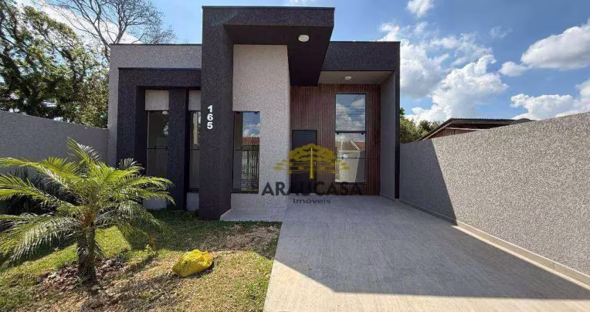 Casa 3 dormitórios à venda, 63 m² por r$ 500.000,00 - gralha azul - fazenda rio grande/pr
