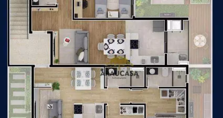 Apartamento com 2 quartos à venda na Rua Maria Aparecida Odppis Trauczynski, Campina da Barra, Araucária