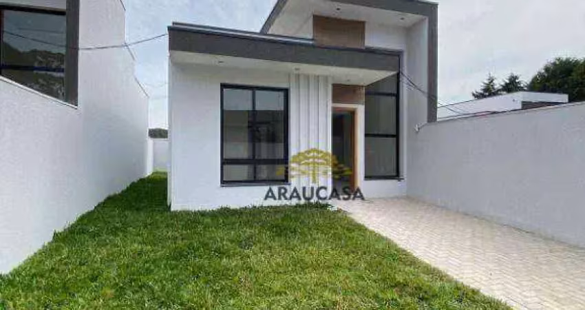 Casa com 2 dormitórios à venda, 58 m² por r$ 399.000,00 - boqueirão - araucária/pr