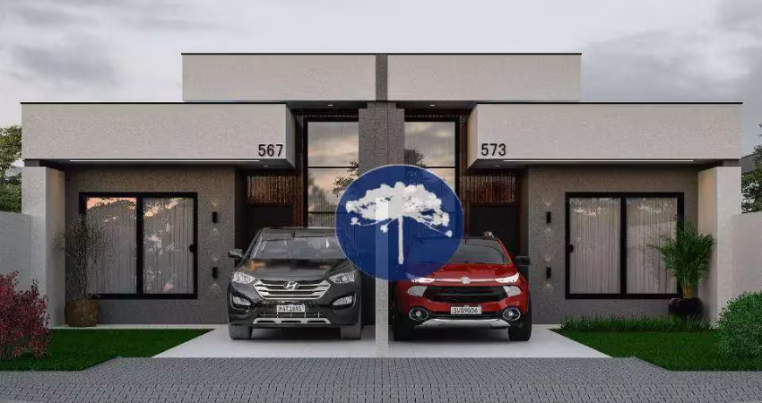 Casa com suite e área gourmet no santa regina em araucária