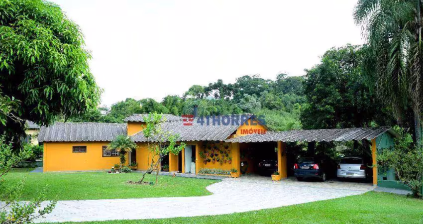 Chácara com 4 dormitórios à venda, 4000 m² por r$ 2.500.000,00 - jardim do rio cotia - cotia/sp