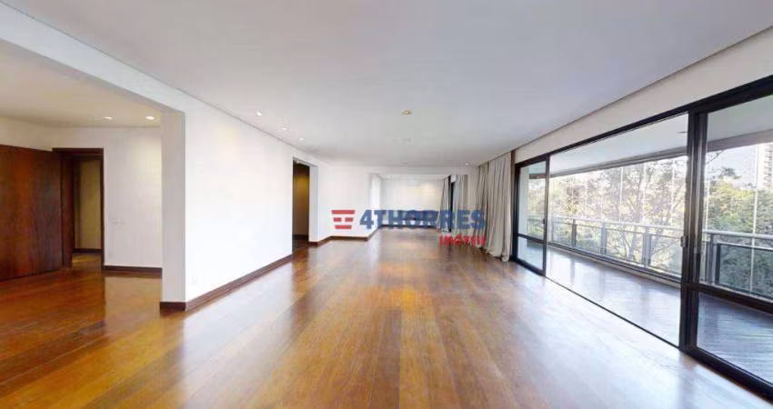 Apartamento com 3 dormitórios, 337 m² - venda por R$ 4.500.000,00 ou aluguel por R$ 27.285,46/mês - Santo Amaro - São Paulo/SP