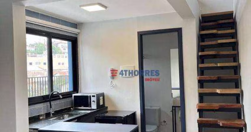 Loft com 1 dormitório para alugar, 29 m² por R$ 2.500,00/mês - Vila Indiana - São Paulo/SP