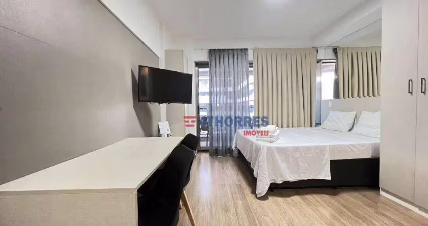Studio com 1 dormitório para alugar, 28 m² por r$ 3.530,01/mês - república - são paulo/sp