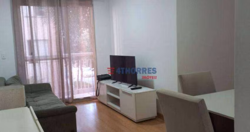 Apartamento com 3 dormitórios para alugar, 59 m² mobiliado  por R$ 3.200/mês - Jardim das Vertentes - São Paulo/SP