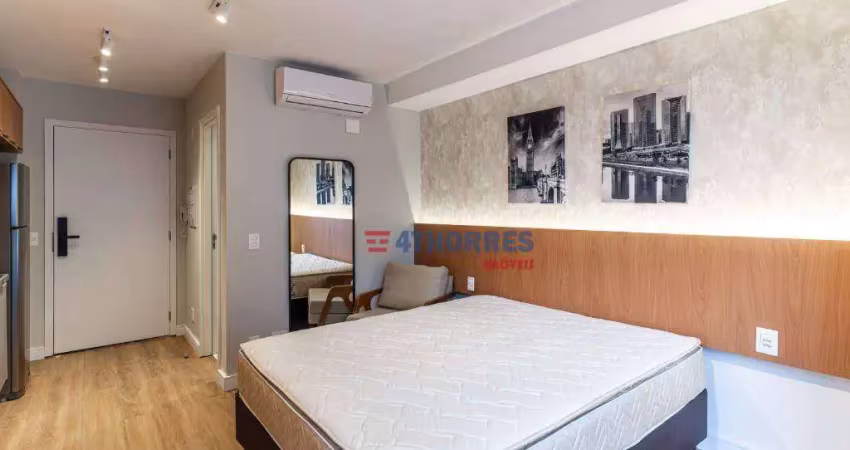 Studio com 1 dormitório para alugar, 24 m² por r$ 3.420,01/mês - pinheiros - são paulo/sp