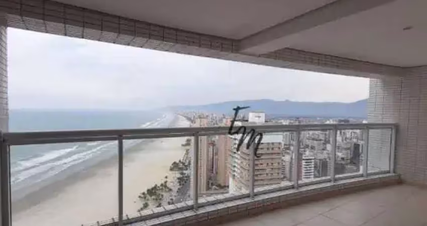 Excelente apartamento 02 dormitórios com vista mar e sacada gourmet na guilhermina - pria grande - são paulo