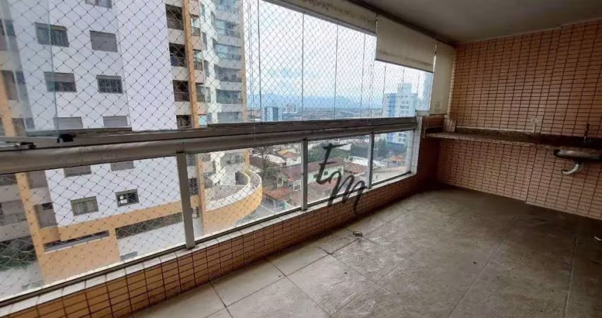 Apartamento com 3 dormitórios à venda, 101 m² por r$ 700.000,00 - canto do forte - praia grande/sp