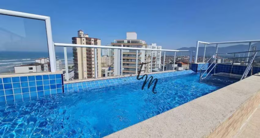 Apartamento com 2 dormitórios à venda, 55 m² por r$ 350.000,00 - caiçara - praia grande/sp