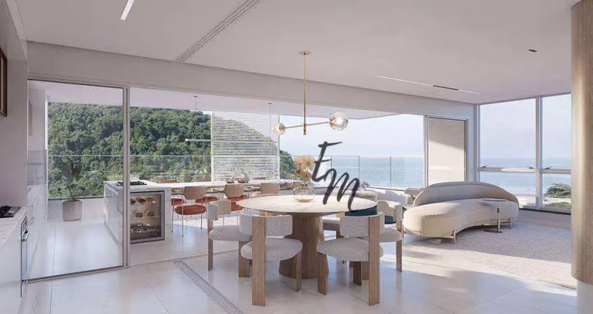 Apartamento com 3 dormitórios à venda, 145 m² por r$ 1.532.846,70 - canto do forte - praia grande/sp