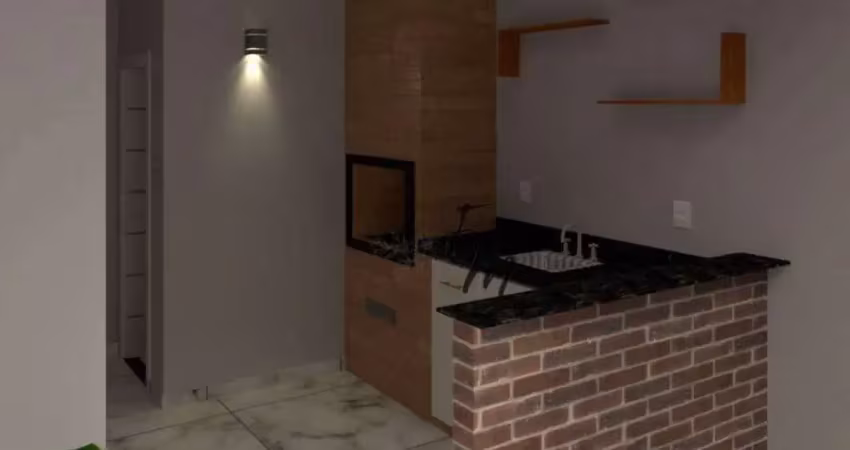 Triplex em condominio 02 dormitórios a 520 metros da praia na aviação - praia grande são paulo