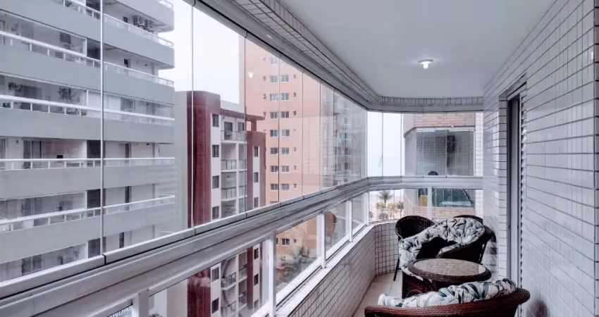 Apartamento com 3 dormitórios à venda, 120 m² por r$ 870.000,00 - canto do forte - praia grande/sp