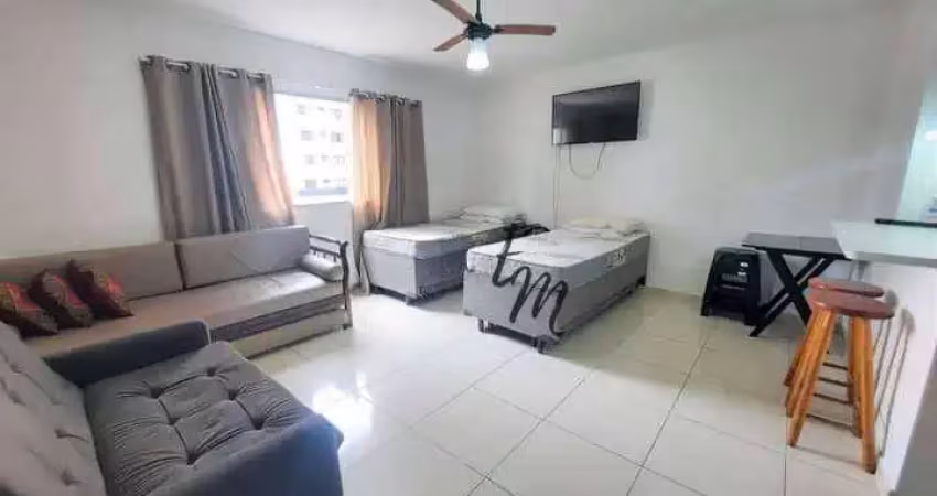Kitnet com 1 dormitório à venda, 57 m² por r$ 195.000,00 - vila guilhermina - praia grande/sp