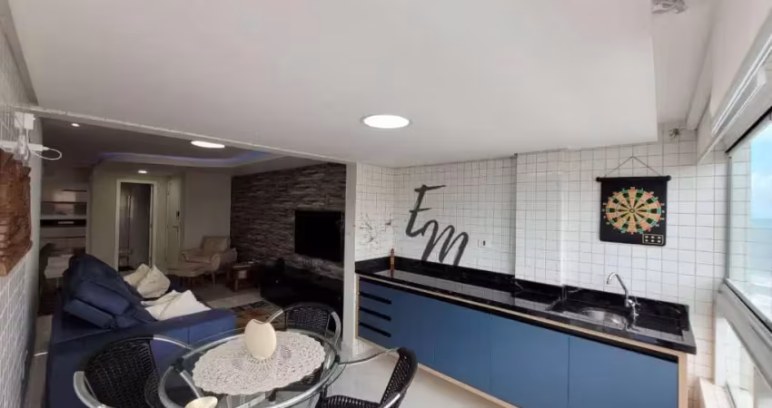 Apartamento com 3 dormitórios à venda, 146 m² por r$ 1.550.000 - guilhermina - praia grande/sp