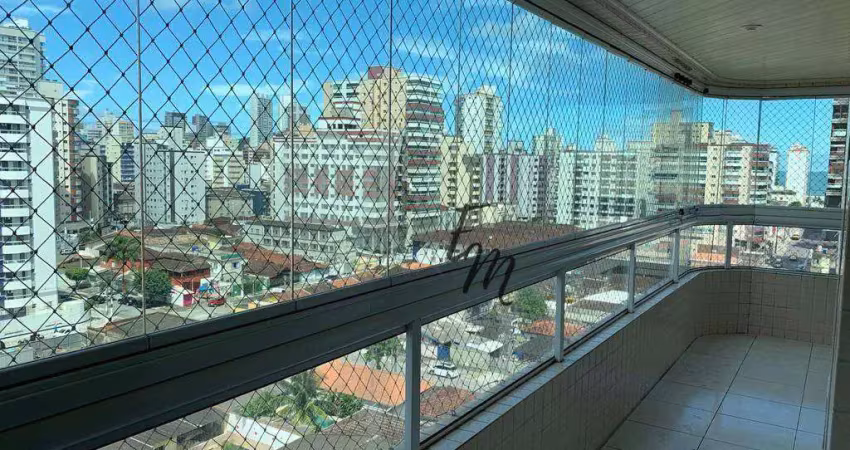 Apartamento com 3 dormitórios à venda, 127 m² por r$ 525.000,00 - guilhermina - praia grande/sp