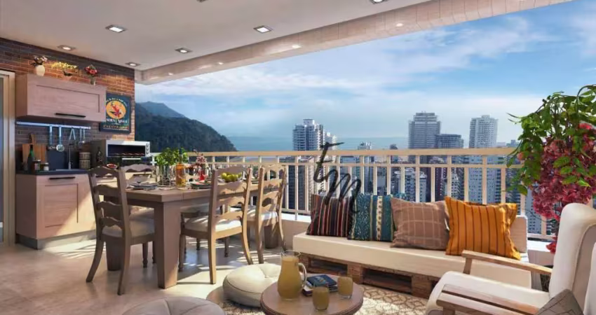 Apartamento com 3 dormitórios à venda, 106 m² por r$ 743.000,00 - canto do forte - praia grande/sp