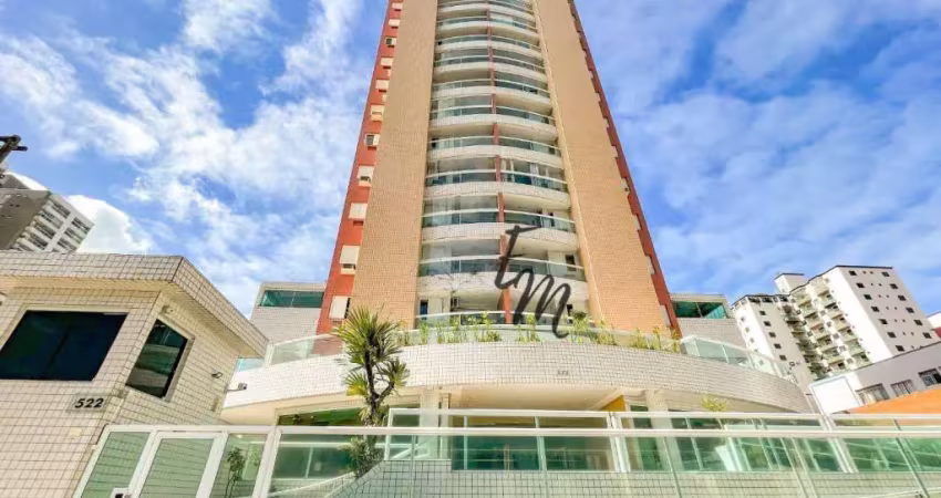 Apartamento com 3 dormitórios à venda, 78 m² por r$ 530.000,00 - canto do forte - praia grande/sp