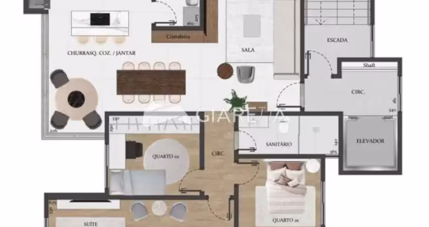 Apartamento à venda, edifício villagio dei fiori, jardim la salle, toledo - pr