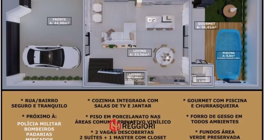 SOBRADO ALTO PADRÃO EM CAMBORÚ